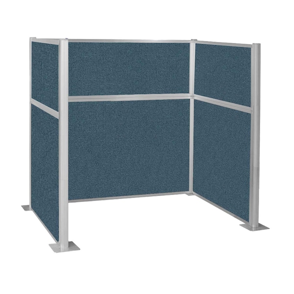 Versare Pre-Configured Hush Panel Cubicle (U Shape) 6' x 4' Caribbean Fabric 1859309 - main